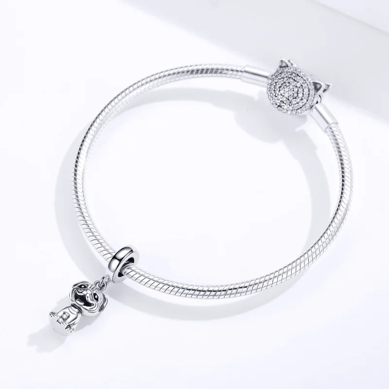 (imagem para) Pandora Style Pug Dangle - SCC1320 - Visualizar 3