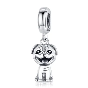 (imagem para) Pandora Style Pug Dangle - SCC1320