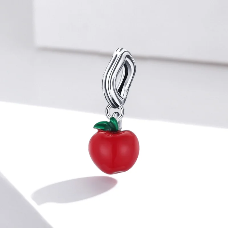 (imagem para) Pandora Style Red Apple Dangle - SCC1913 - Visualizar 2