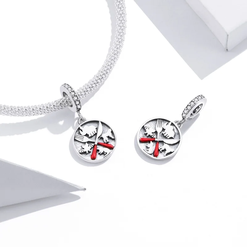 (imagem para) Pandora Style Refuse to Eat Wild Animals Dangle - SCC1588 - Visualizar 3