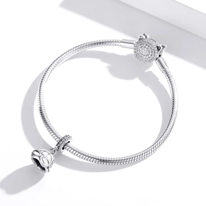 (imagem para) Pandora Style Retro Helmet Dangle - SCC1711 - Visualizar 3
