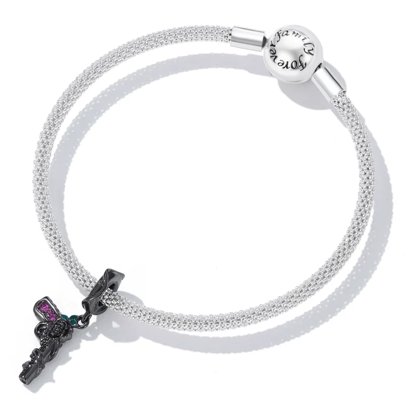 (imagem para) Pandora Style Rose Pistol Dangle - SCC2241 - Visualizar 5
