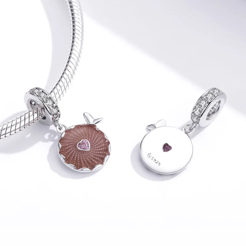 (imagem para) Pandora Style Shiny Flowers Dangle - BSC290 - Visualizar 2