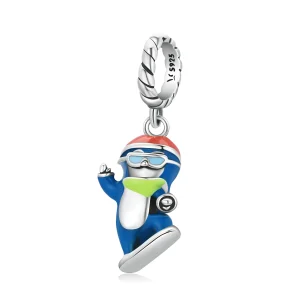 (imagem para) Pandora Style Ski Penguin Dangle - SCC2003