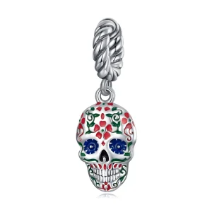 (imagem para) Pandora Style Skull Dangle - SCC2361