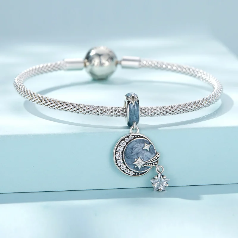 (imagem para) Pandora Style Star Galaxy Dangle - SCC2369 - Visualizar 3