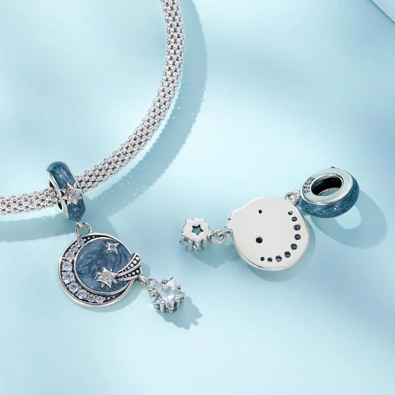 (imagem para) Pandora Style Star Galaxy Dangle - SCC2369 - Visualizar 4