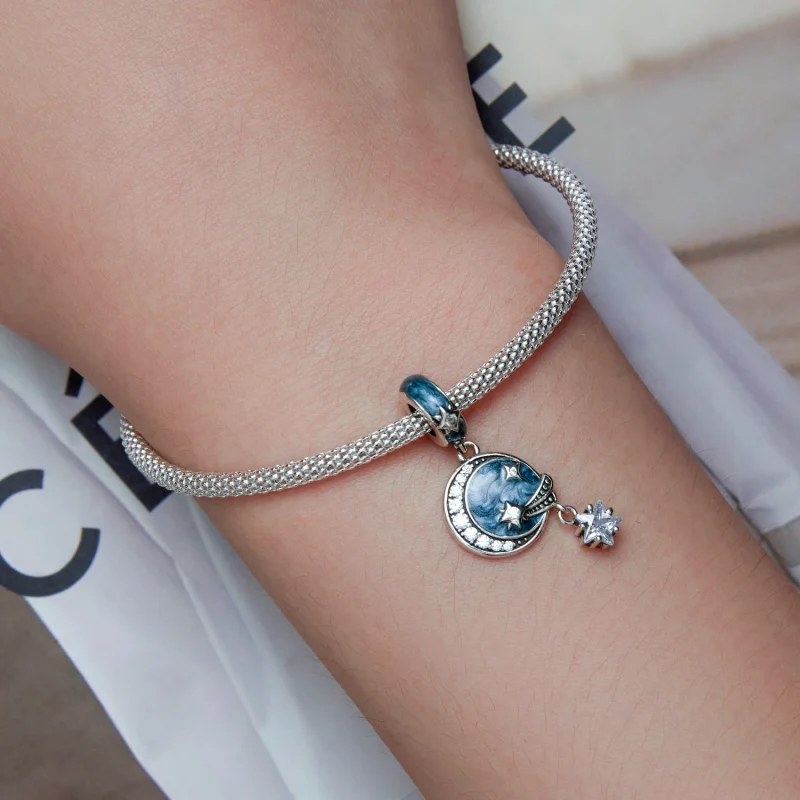 (imagem para) Pandora Style Star Galaxy Dangle - SCC2369 - Visualizar 5