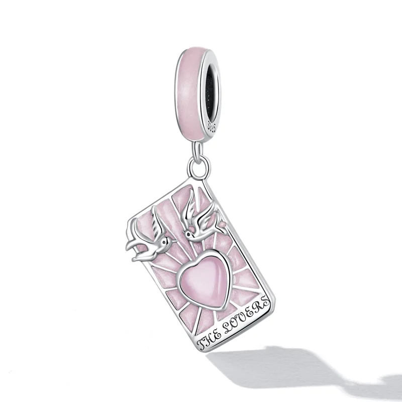 (imagem para) Pandora Style Tarot - Lovers Dangle - SCC2263 - Visualizar 2