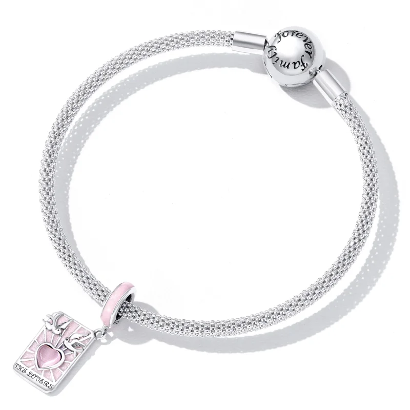(imagem para) Pandora Style Tarot - Lovers Dangle - SCC2263 - Visualizar 4