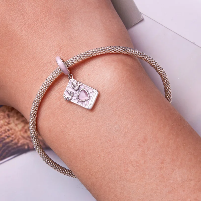 (imagem para) Pandora Style Tarot - Lovers Dangle - SCC2263 - Visualizar 6