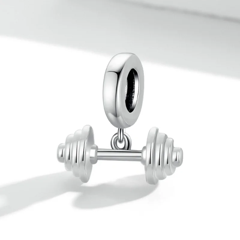 (imagem para) Pandora Style Weightlifting Barbell Dangle - SCC2052 - Visualizar 2