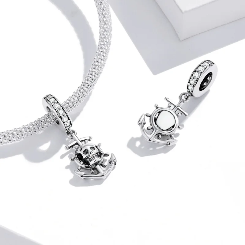 (imagem para) Pandora Style World Travel - Skeleton Pirate Ship Dangle - SCC2030 - Visualizar 4