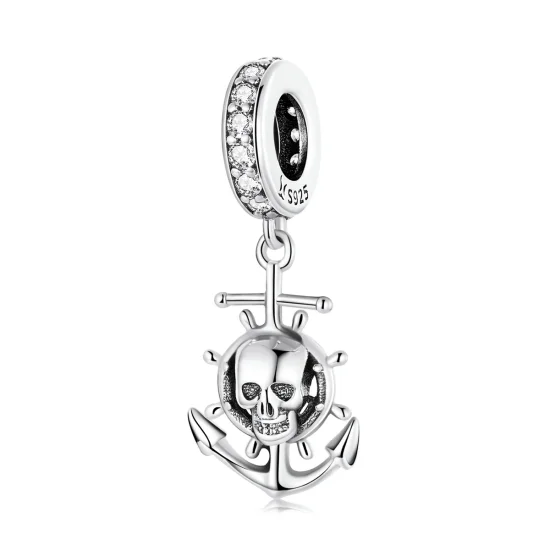 (imagem para) Pandora Style World Travel - Skeleton Pirate Ship Dangle - SCC2030