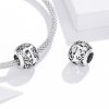 Charm Flores com orifícios, letra T estilo Pandora - SCC1444-T