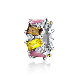 Separador Zircônio Colorido estilo Pandora - SCC1182 Separador Zircônio Colorido estilo Pandora - SCC1182