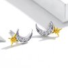 Brincos Petit Luz lunar estilo Pandora - SCE729