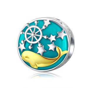 Charm Baleia bebê life Pandora - SCC1296 Charm Baleia bebê life Pandora - SCC1296