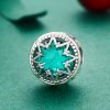 Charm Flocos de neve esmeralda românticos estilo Pandora - SCC308