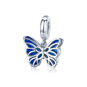 Charm Pendente Borboleta estilo Pandora - BSC149 Charm Pendente Borboleta estilo Pandora - BSC149