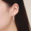 Brinco Dois tons Espiga De Trigo estilo Pandora - BSE025