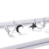 Brincos Petit Lua e estrela estilo Pandora - BSE387