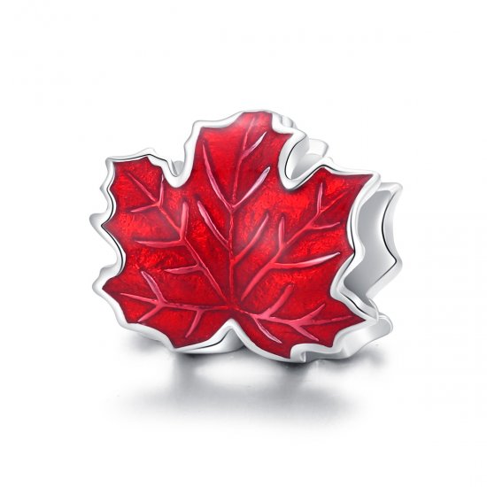 Charm folha de Carvalho estilo Pandora - BSC335  Clique na imagem para fechar