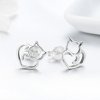 Brincos Petit Gato fofo estilo Pandora - SCE271
