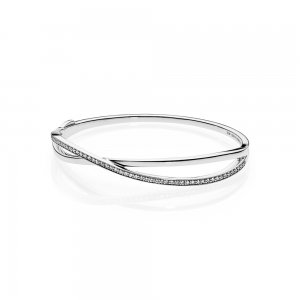 Bracelete Pandora Rígido Entrelaçados - PE00038-1 Bracelete Pandora Rígido Entrelaçados - PE00038-1
