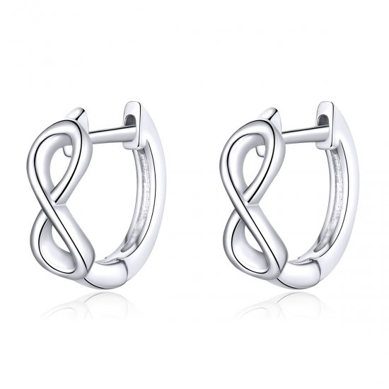 Brinco Argolas Amor infinito estilo Pandora - SCE743  Clique na imagem para fechar