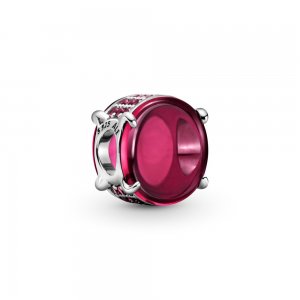 Conta Cabochon Fuchsia Pandora - 799309C01 Conta Cabochon Fuchsia Pandora - 799309C01