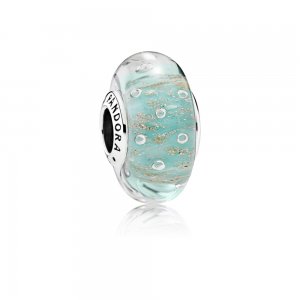 Charm PANDORA Murano Bolhas Brilhantes Menta - 791669