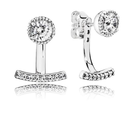 Brinco PANDORAs Elegância Abstrata - 290743CZ  Clique na imagem para fechar