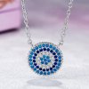 Colar Círculo Azul life Pandora - SCN099