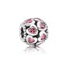 Charm PANDORA de Prata Vazado Corações Rosa - 791250CZS Charm PANDORA de Prata Vazado Corações Rosa - 791250CZS