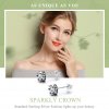 Brincos Petit Coroa brilhante estilo Pandora - SCE311