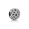 Charm PANDORA de Prata Pavê Laço de Renda - 791284CZ