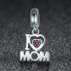 Charm Pendente Eu amo mamãe estilo Pandora - SCC420