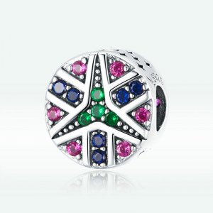 Charm Estrela da Sorte colorida estilo Pandora - SCC1683