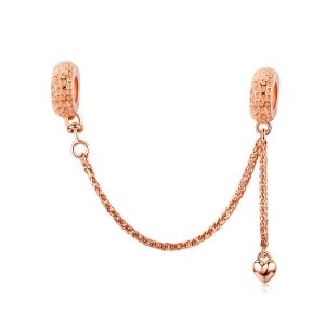 Corrente de Segurança pneu pequeno estilo Pandora Rose - SCC1112-C Corrente de Segurança pneu pequeno estilo Pandora Rose - SCC1112-C