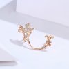 Charm Folhas Slient estilo Pandora Rosa - SCC1254