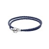 Bracelete PANDORA de Couro Duplo Azul - 590705CDB-D Bracelete PANDORA de Couro Duplo Azul - 590705CDB-D