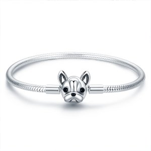 Pulseira Bulldog Fofo life Pandora - SCB075 Pulseira Bulldog Fofo life Pandora - SCB075