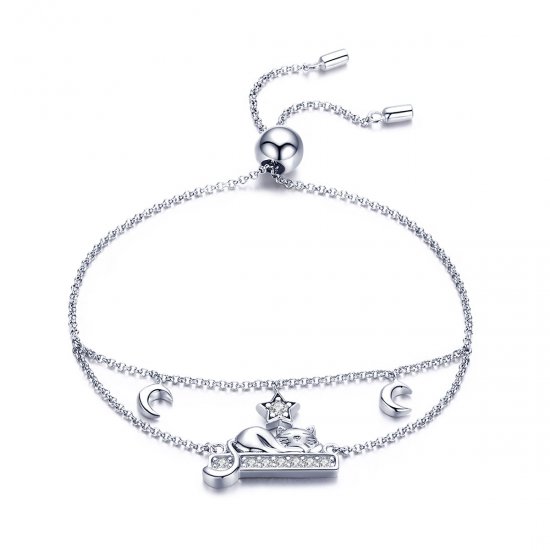 Pulseira Gatinha feliz life Pandora - SCB129  Clique na imagem para fechar