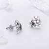 Brincos Petit Margaridas e flores de cerejeira estilo Pandora - SCE400