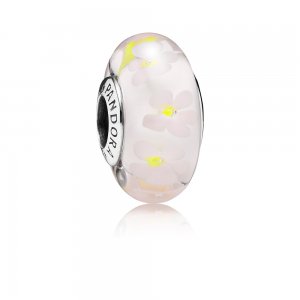 Charm PANDORA de Prata e Murano Jardim de Margaridas - 791623