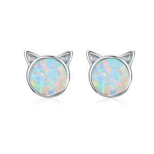 Brincos Petit Estrela miau estilo Pandora - SCE538-Q Brincos Petit Estrela miau estilo Pandora - SCE538-Q