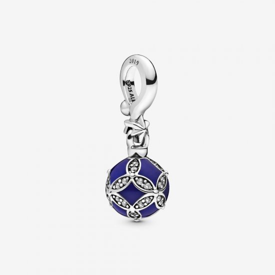 Charm Pendente Enfeite de Natal Azul Pandora - 798512C01  Clique na imagem para fechar