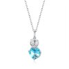 Colar Gato Azul life Pandora - SCN331