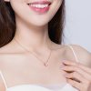 Colar Coração de Origami estilo Pandora Rose - SCN330